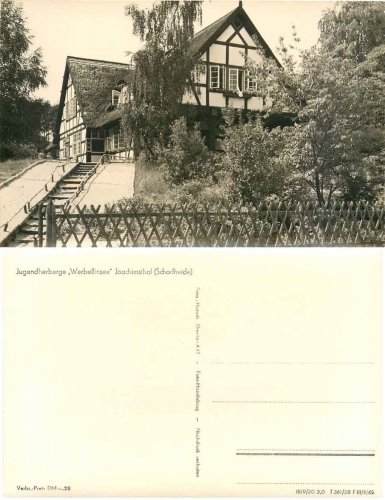 16247 Joachimsthal Jugendherberge "Werbellinsee"  1958 Hanich