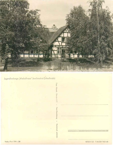 16247 Joachimsthal Youth hostel "werbelinsee" *1958 Hanich oN