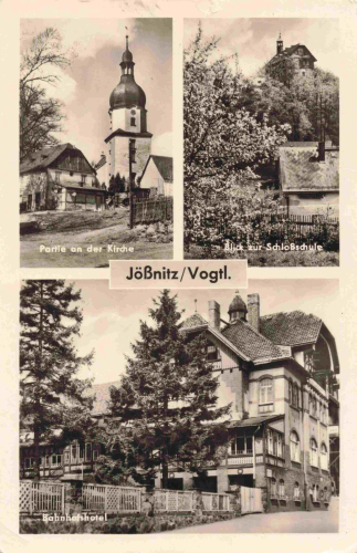 Jössnitz Plauen Vogtland Bahnhofshotel o 1958