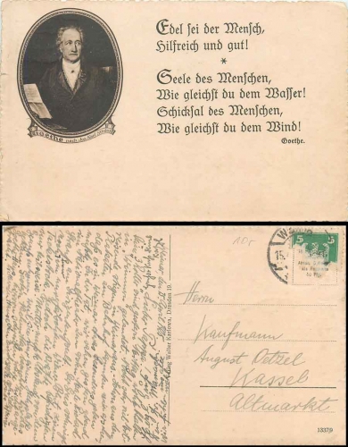 Johann Wolfgang von Goethe Zitate o 15.4.1925