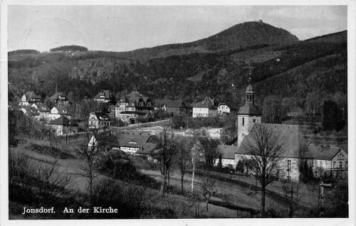 02796 Jonsdorf Zittauer Gebirge an der Kirche o 1938