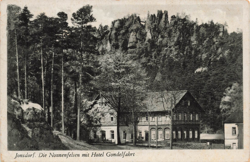 02796 Jonsdorf Zittauer Gebirge Hotel Gondelfahrt o 1952