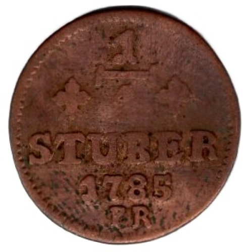 Jülich-Berg 1/2 Stüber 1787 Karl Theodor