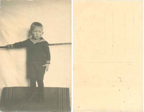 Junge im Matrosen Anzug Echtfoto * ca. 1915