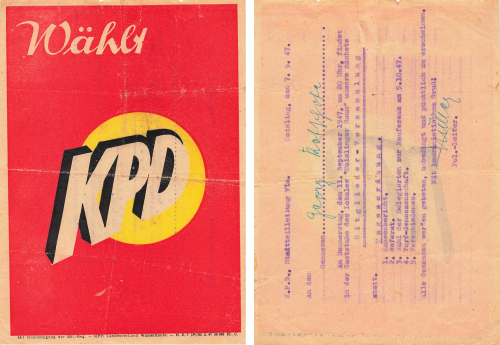 KPD Schleswig-Holstein Members' Meeting Moislinger Baum Lübeck 1947