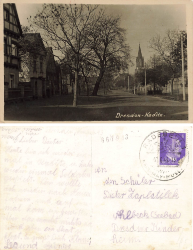 Kaditz Dresden Dorfkern o 1943