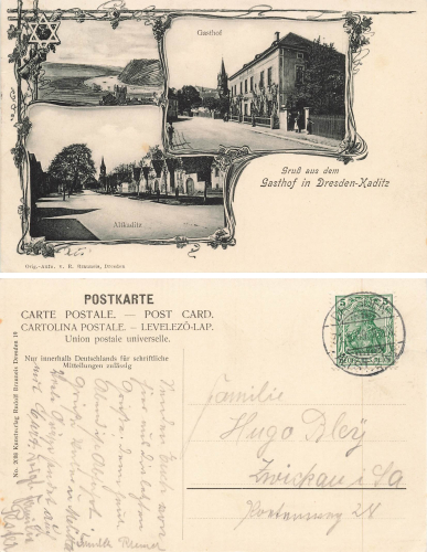 Kaditz Dresden Gasthof o 1909