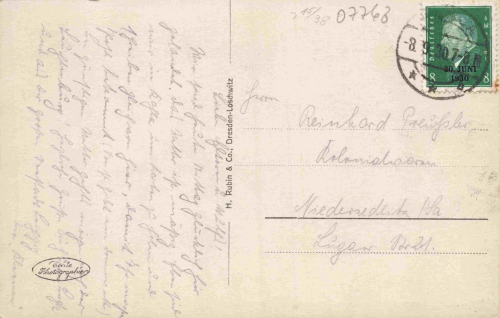 Kahla Thüringen Totalansicht o 1930