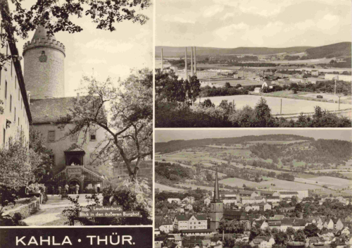 Kahla Thüringen Mehrbildkarte o 1980