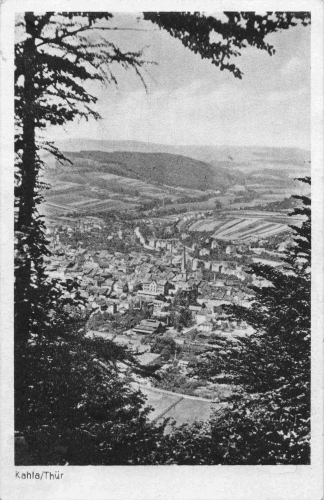 Kahla Thüringen Totalansicht o 1945
