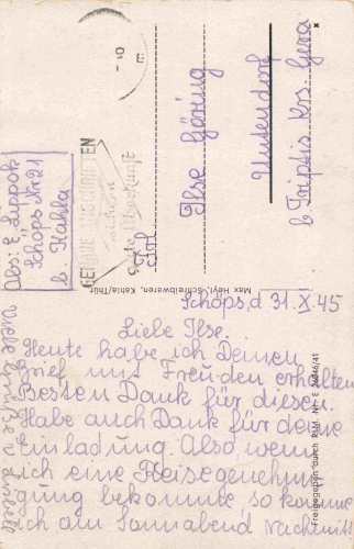 Kahla Thüringen Totalansicht o 1945