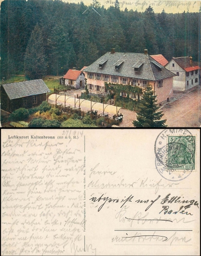 Kaltenbronn o 27.09.1904