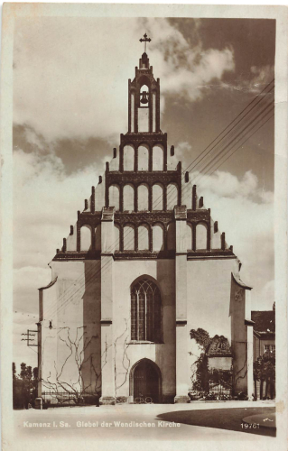 Kamenz Sachsen Wendische Kirche o 1931