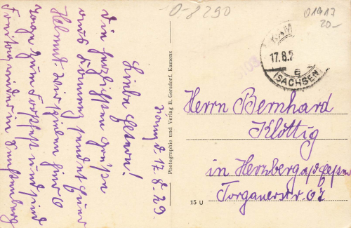 Kamenz Sachsen Hutberg o 1929