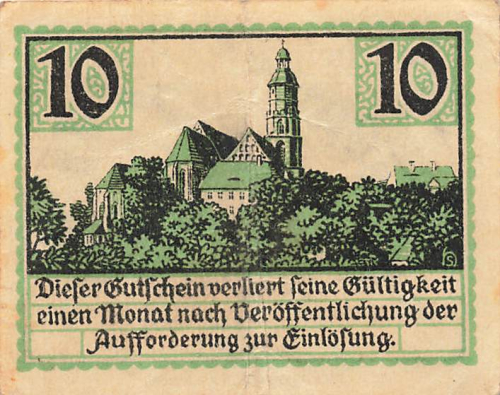 Kamenz Sachsen Notgeldschein 1921