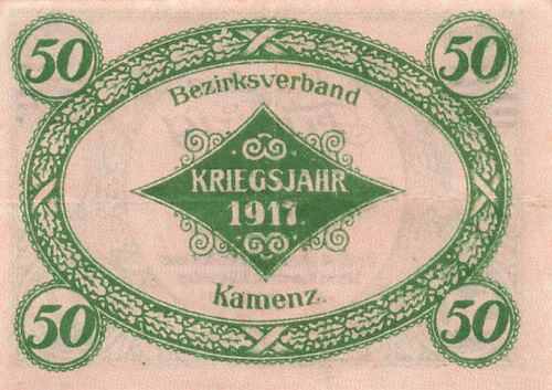 Kamenz Sachsen Notgeldschein 1918