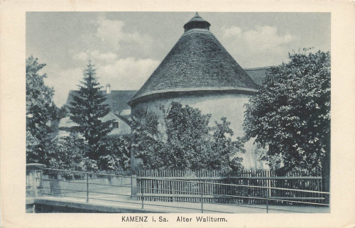 Kamenz Sachsen alter Wallturm * um 1920
