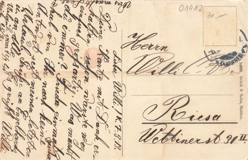 Kamenz Sachsen o 1913