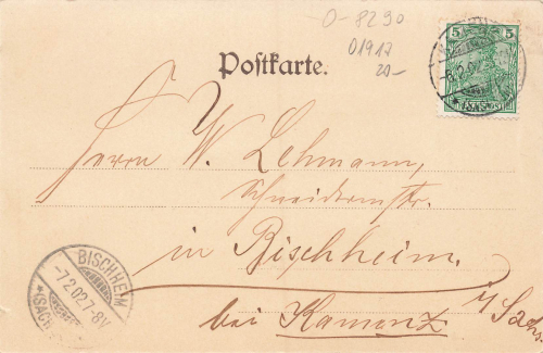 Kamenz Sachsen Platz Musik o 1902