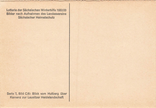 Kamenz Sachsen Winterhilfe 1932