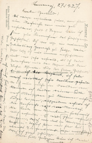 Kamenz Sachsen gebraucht 1927