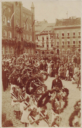 Kamenz Sachsen Festumzug Echtfoto o 1828