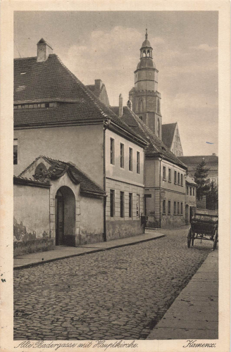 Kamenz Sachsen alte Badergasse o 1922