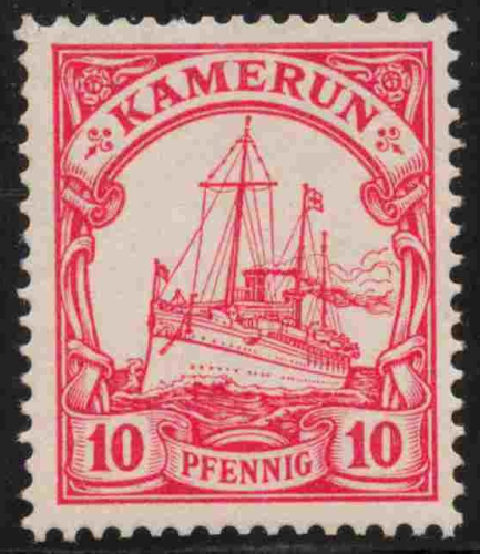 Kamerun Deutsche Post Michel 9 (*) ungebraucht Kaiseryacht