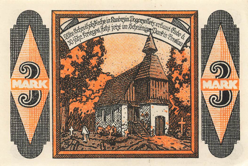 Kandrzin-Pogorzelletz Oberschlesien Notgeldschein Kędzierzyn  1921