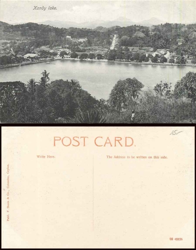 Kandy lake Ceylon * ca. 1915