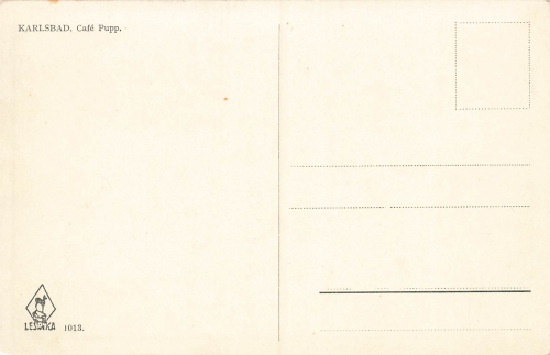 Karlsbad Cafe Pupp Bohemia Karlovy Vary * around 1930