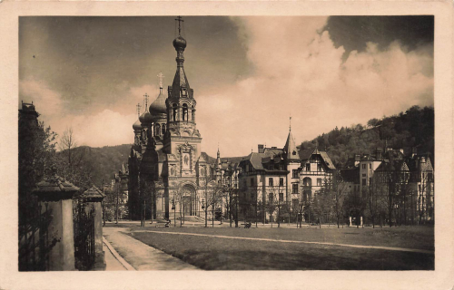 Karlsbad Russische Kirche Böhmen Karlovy Vary * um 1930