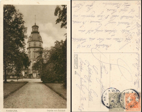 Karlsruhe Partie am Schloss o 29.11.1918