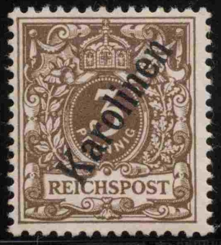 Karolinen Deutsche Post Michel 1 II  ungebraucht Krone Adler 