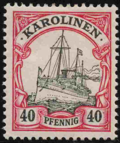 Karolinen Deutsche Post Michel 13 * ungebraucht Kaiseryacht