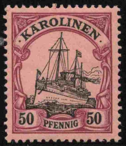 Karolinen Deutsche Post Michel 14 * ungebraucht Kaiseryacht