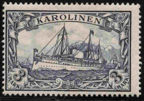 Karolinen Deutsche Post Michel 18 * ungebraucht Kaiseryacht