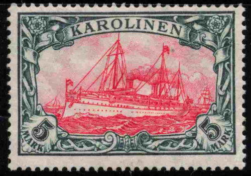 Karolinen Deutsche Post Michel 23 II B * ungebraucht Kaiseryacht