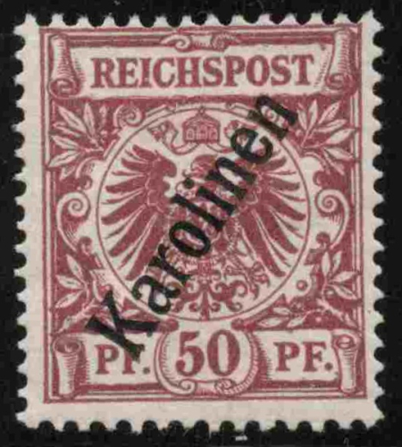 Karolinen Deutsche Post Michel 6 II * ungebraucht Krone Adler