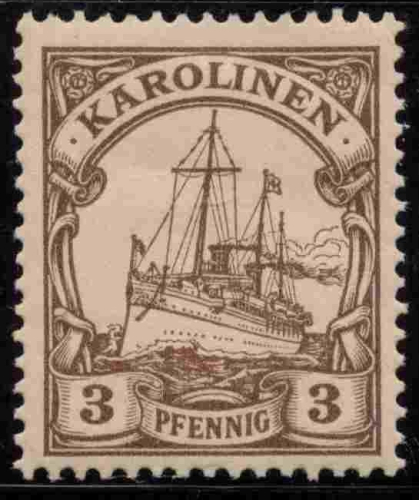 Karolinen Deutsche Post Michel 7 * ungebraucht Kaiseryacht 