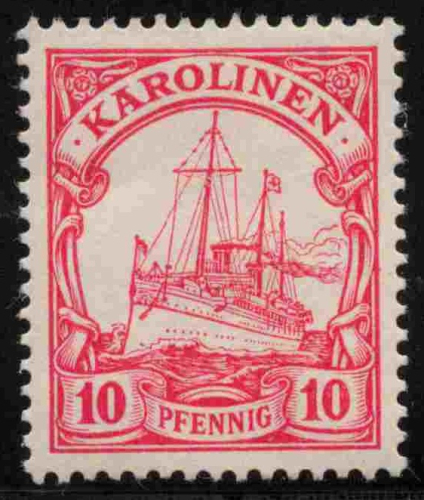 Karolinen Deutsche Post Michel 9 * ungebraucht Kaiseryacht