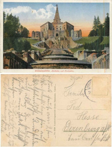 Kassel Wilhelmshoehe Herkules und Kaskaden o ca. 1920