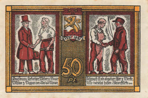 Katscher Oberschlesien Notgeldschein Kietrz 1921