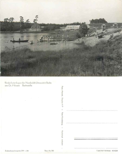 15859 Kehrigk Ferienlager Gr. Milasee Badestelle *1959