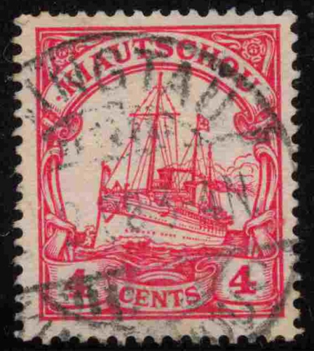 Kiautschou Deutsche Post in China Michel 20 o gestempelt Kaiseryacht