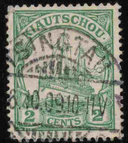 Kiautschou Deutsche Post in China Michel 29 o gestempelt Kaiseryacht
