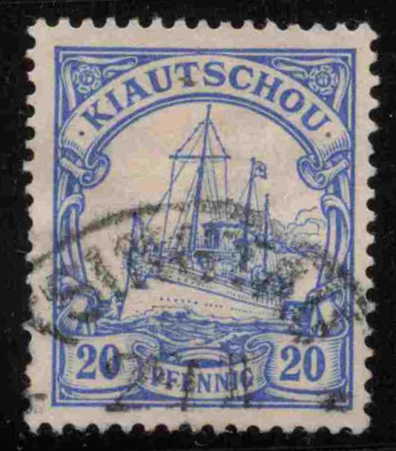 Kiautschou Deutsche Post in China Michel 8 o gestempelt Kaiseryacht