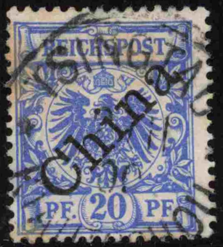 Kiautschou Deutsche Post in China Michel V3I Krone Adler o Tsintau
