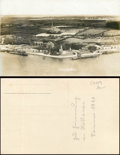 Holenau Echtfoto-AK Luftbild *1926