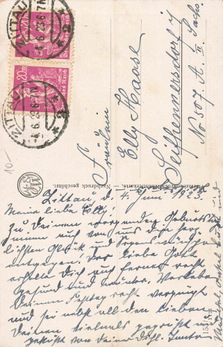 Children with Flowers, Artist Postcard J. Kraenzle, Vienna, 1923